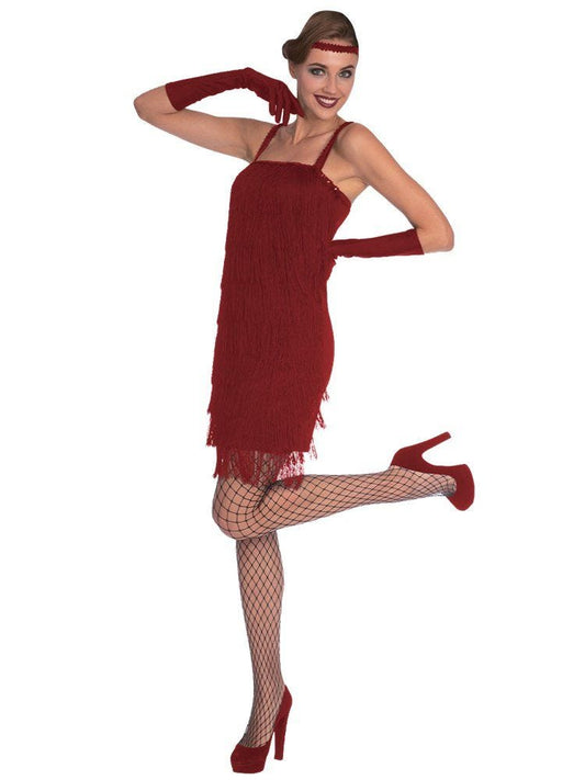 Red Flapper - Adult Costume