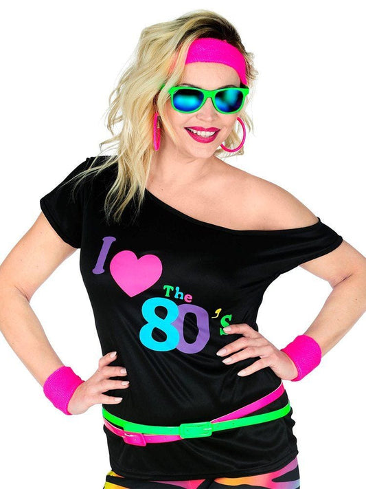 80s T Shirt - Adult Costume