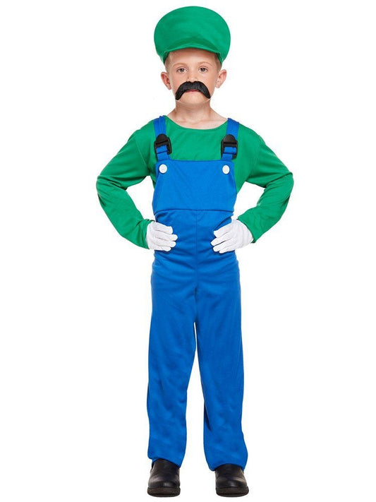 Green Super Plumber - Child Costume