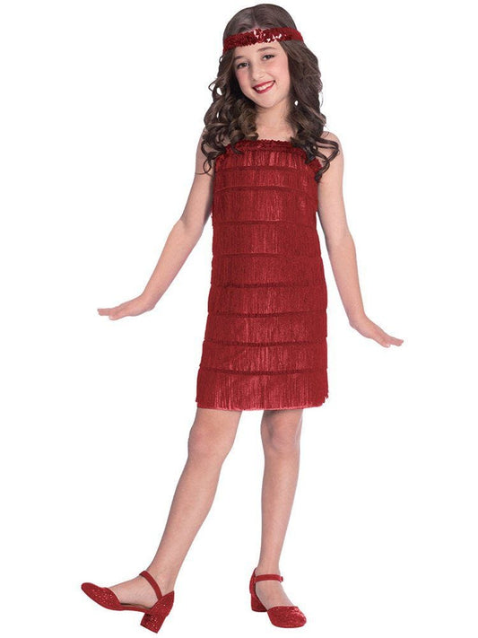 Red Flapper Dress - Child Costume