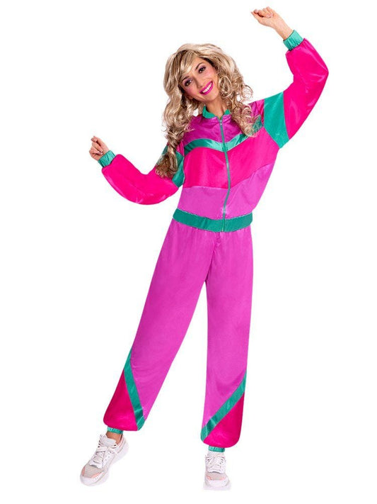 80s Pink Shell Suit - Adult Costume