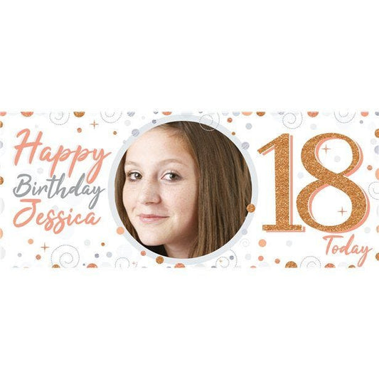 18th Sparkling Fizz Personalised Banner