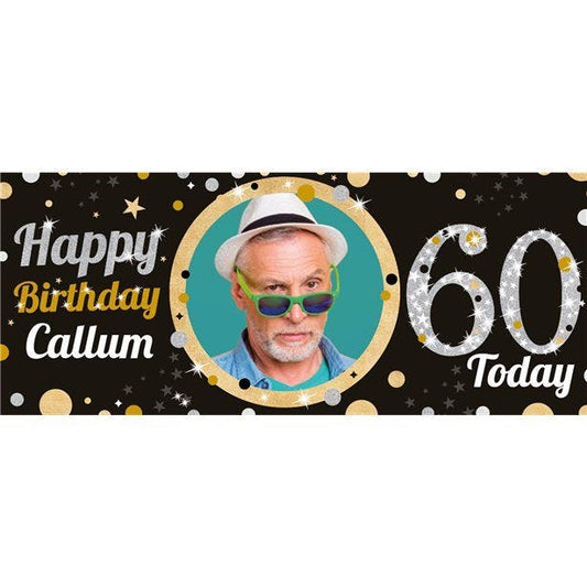 60th Birthday Sparkling Celebration Banner