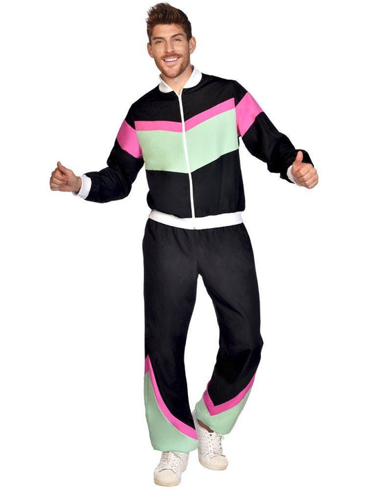 Black 80s Shell Suit - Adult Costume