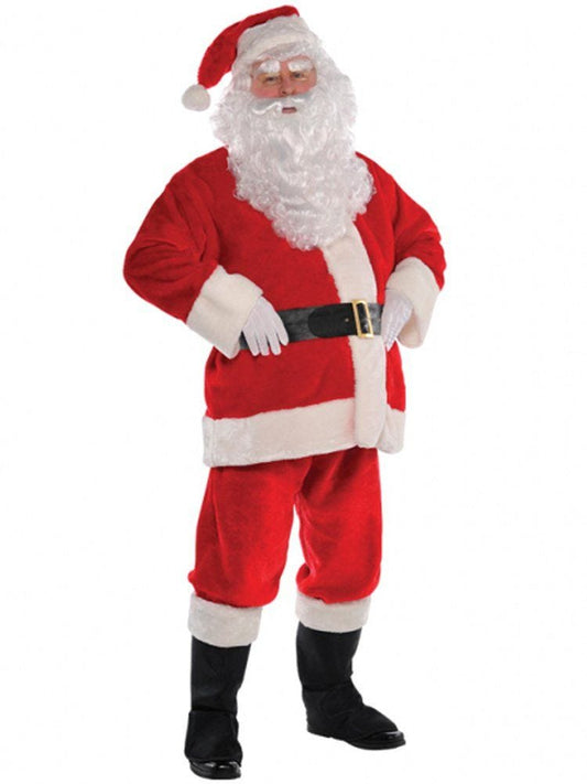 Plush Santa Suit - Adult Costume