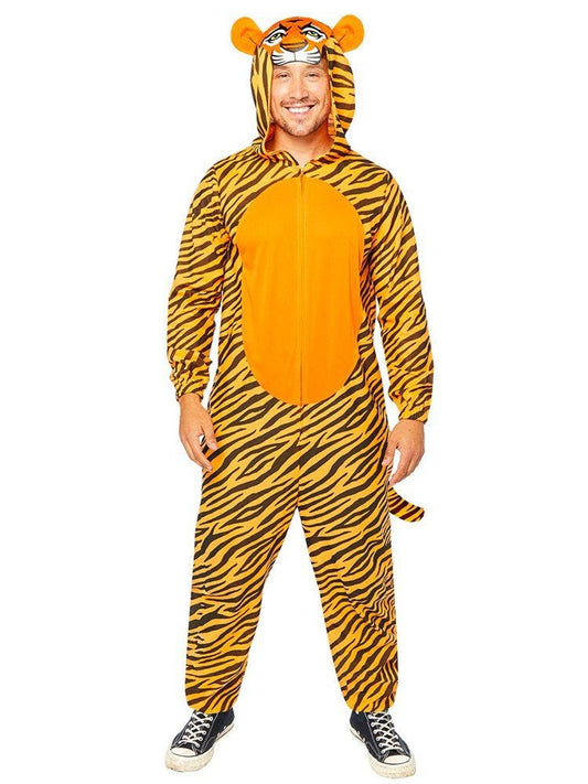 Tiger Onesie - Adult Costume