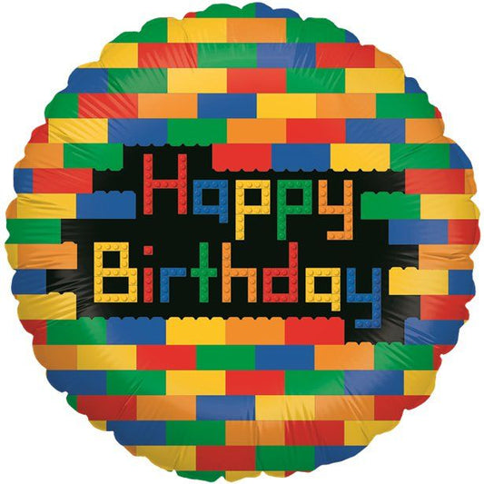 Birthday Blocks Foil Balloon - 18"