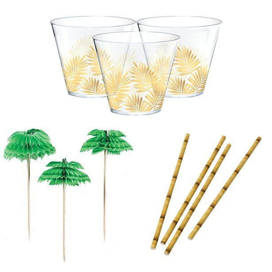 Tropical Cocktail Accessories Kit for 30