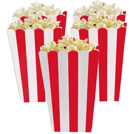 Apple Red Popcorn Boxes - 13cm (5pk)
