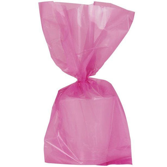 Hot Pink Large Cello Party Bags - 29cm (25pk)