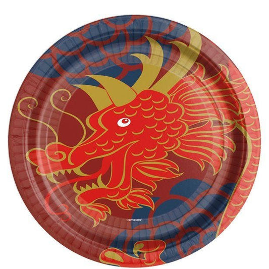 Chinese New Year Paper Plates - 23cm (8pk)
