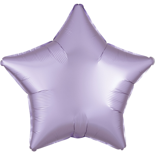 Pastel Lilac Satin Luxe Star Balloon - 18" Foil