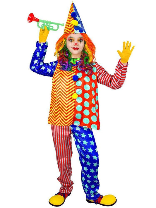 Colourful Clown - Child and Teen Costume