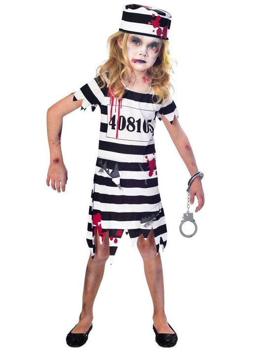 Zombie Convict Girl - Child Costume