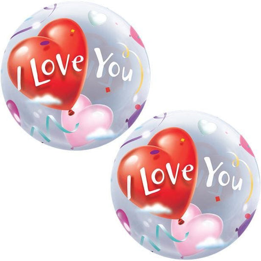 I Love You' Valentine's Bubble Balloon - 22"