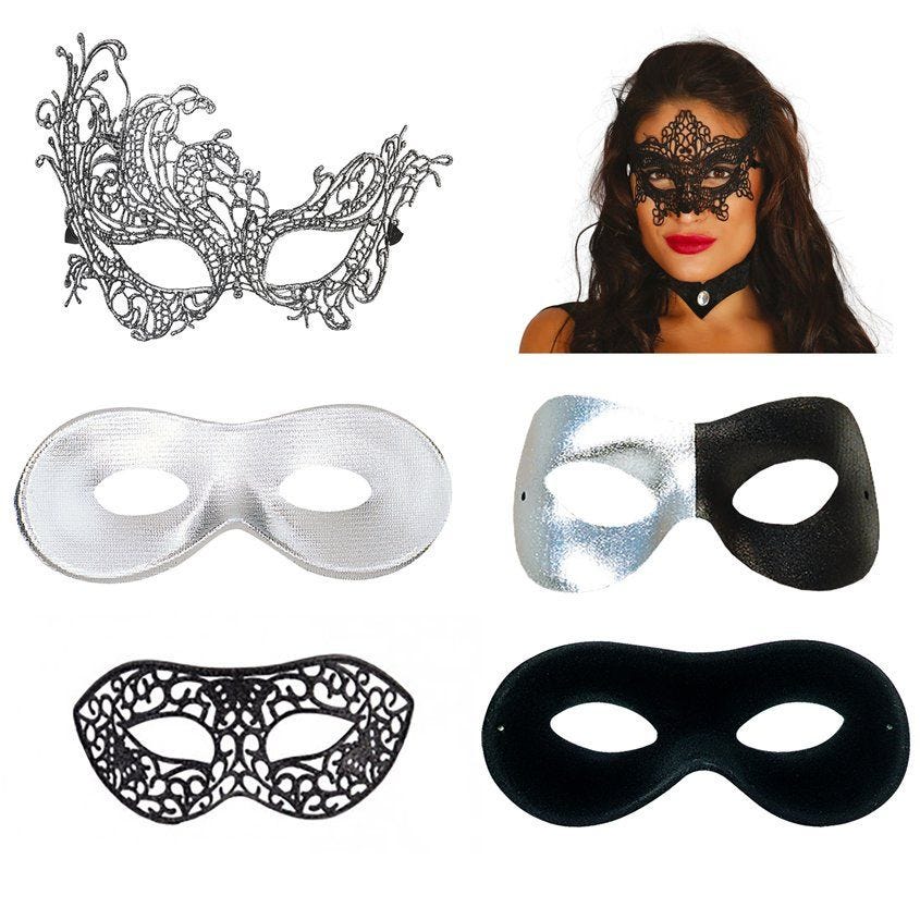 Silver/Black Masquerade Kit