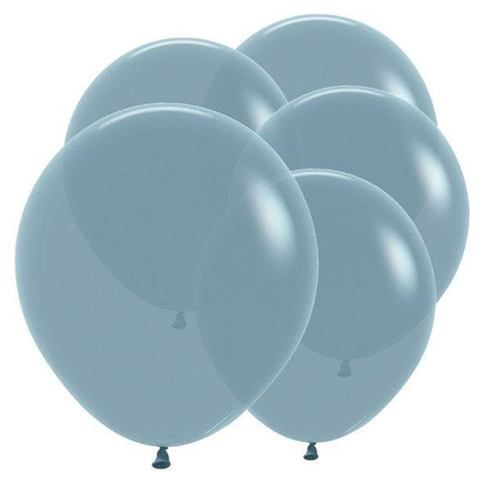 Pastel Dusk Blue Balloons - 18" Latex (25pk)