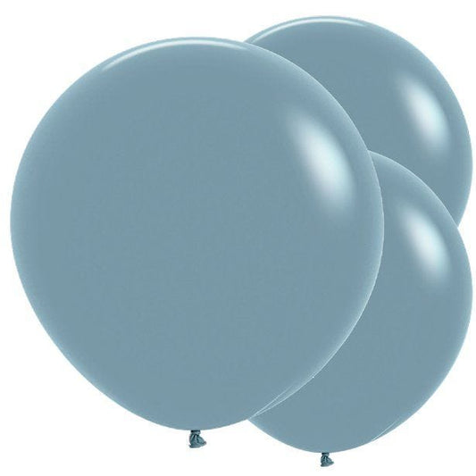 Pastel Dusk Blue Balloons - 24" Latex (3pk)