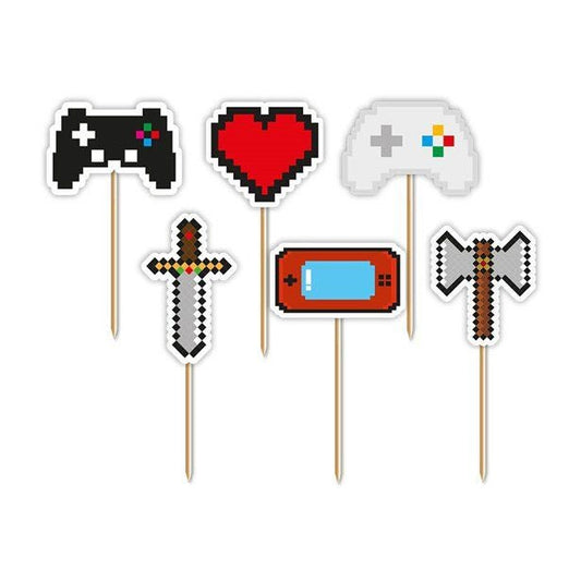 Gaming Party Cupcake Toppers (12pk)