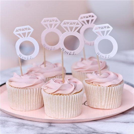 Future Mrs Team Bride Cupcake Toppers