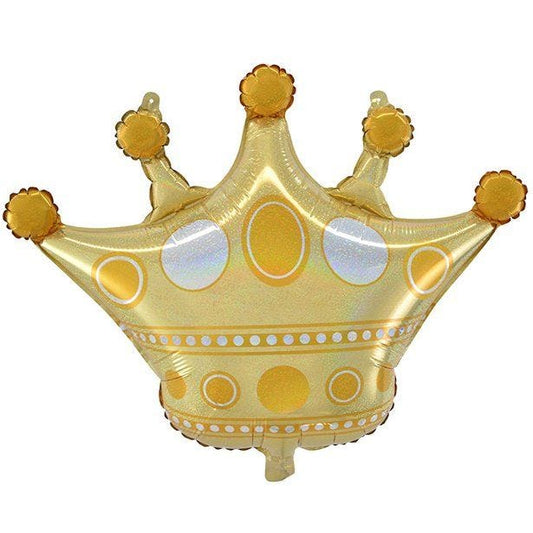 Gold Crown Supershape Balloon - 26" Foil