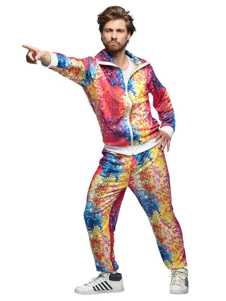 Disco Dude Shell Suit - Adult Costume