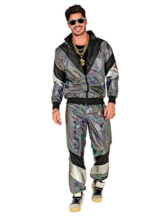 80s Disco Ball Shell Suit - Adult Costume
