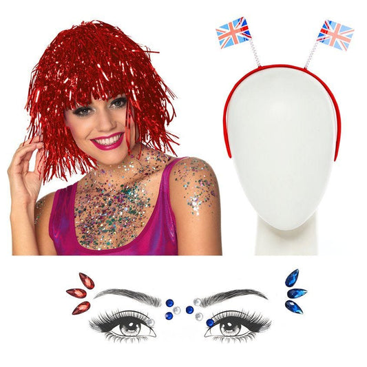 British Glitter Kit - Red