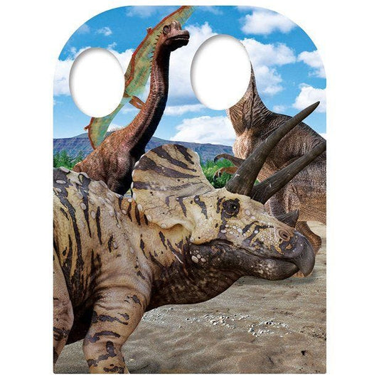 Triceratops Dinosaur Stand-In Cardboard Photo Prop - 131cm x 95cm