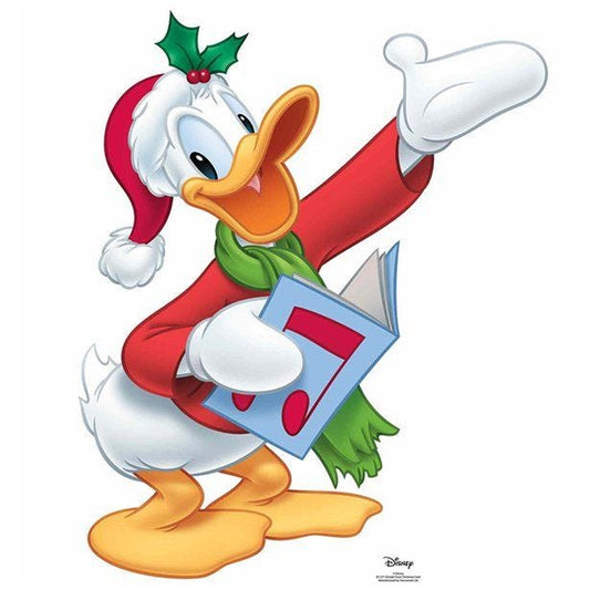 Donald Duck Christmas Quacker Cardboard Cutout - 82cm x 73cm