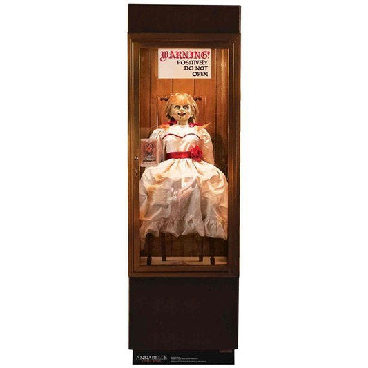 Annabelle Possessed Doll Glass Case Cardboard Cutout - 177cm x 56cm