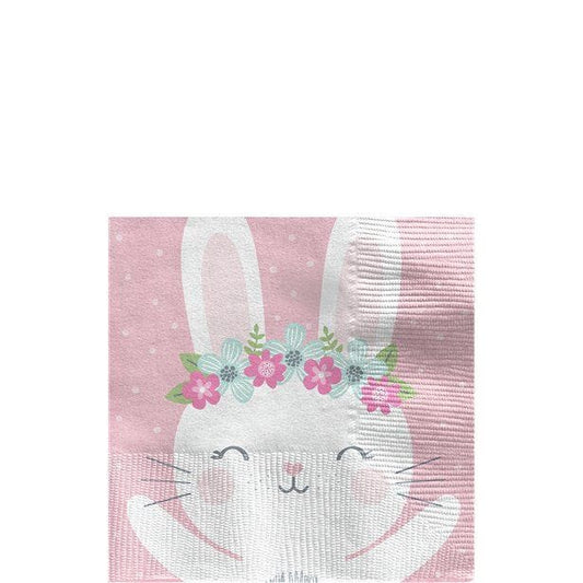 Birthday Bunny Paper Napkins - 25cm (16pk)