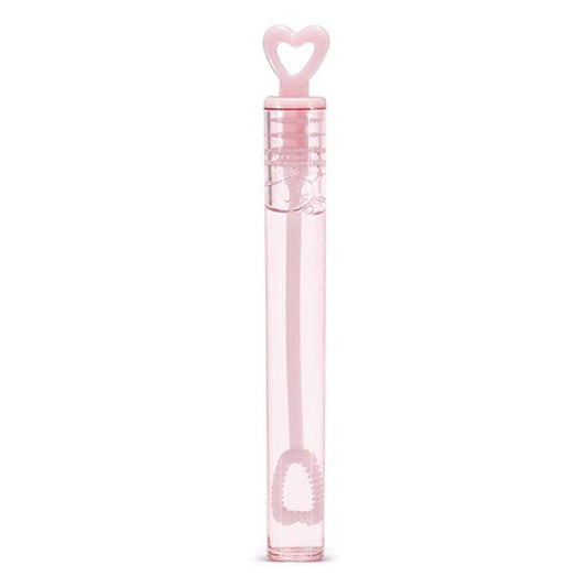 Pink Heart Tube Bubbles (48pk)