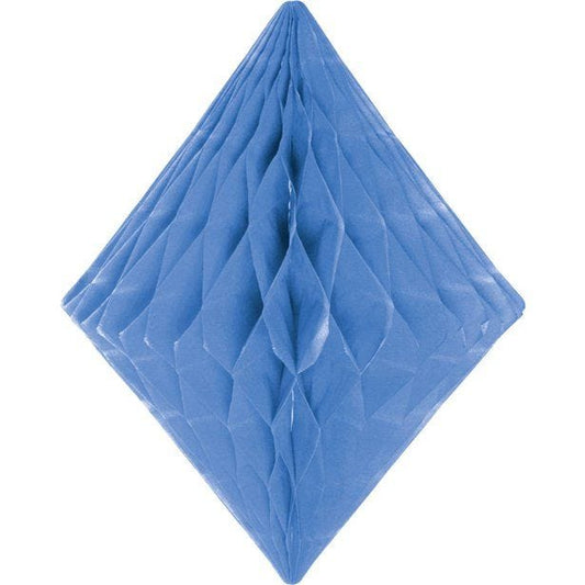 Baby Blue Honeycomb Diamond Decoration - 30cm