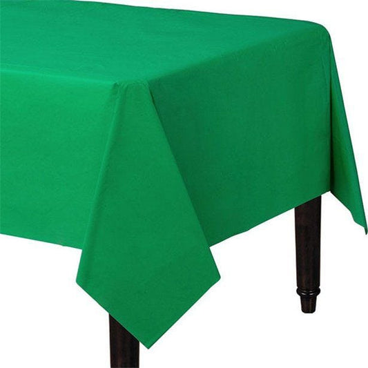 Green Plastic Tablecover - 1.4m x 2.8cm