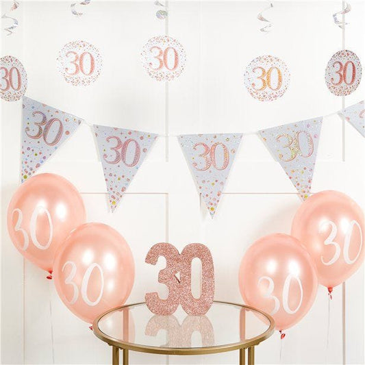 Sparkling Fizz 30th Birthday Decorating Kit - Deluxe