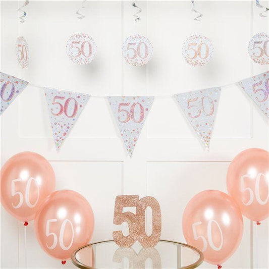 Sparkling Fizz 50th Birthday Decorating Kit - Deluxe