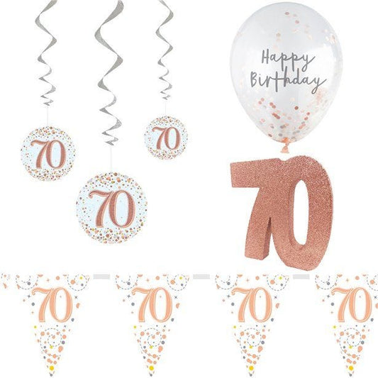 Sparkling Fizz 70th Birthday Decorating Kit - Deluxe