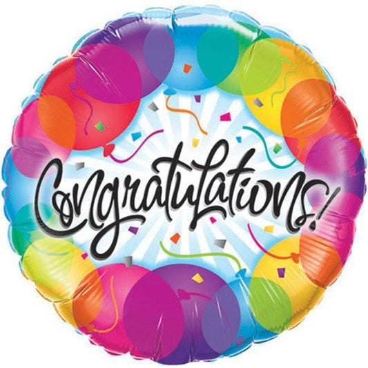 Congratulations! Balloons Patterns Balloon - 18" Foil
