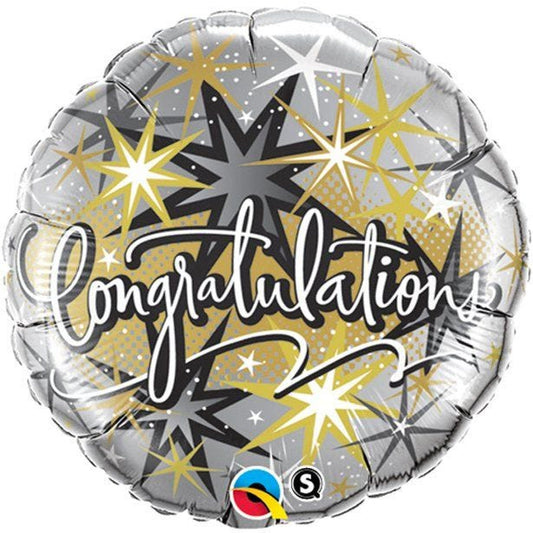 Congratulations Elegant Stars Balloon - 18" Foil