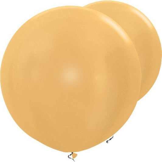 Metallic Gold Giant Balloons - 36" Latex (2pk)