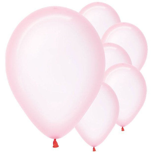 Pastel Pink Crystal Balloons - 12" Latex (50pk)