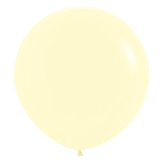 Pastel Matte Yellow Balloons - 24" Latex (3pk)