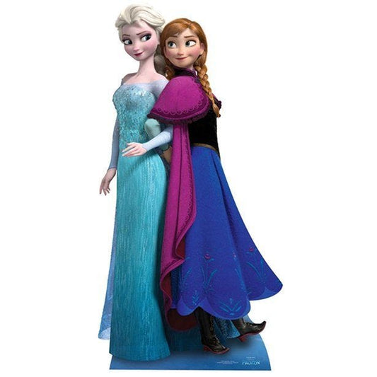 Anna & Elsa Frozen Cardboard Cutout - 162cm x 78cm