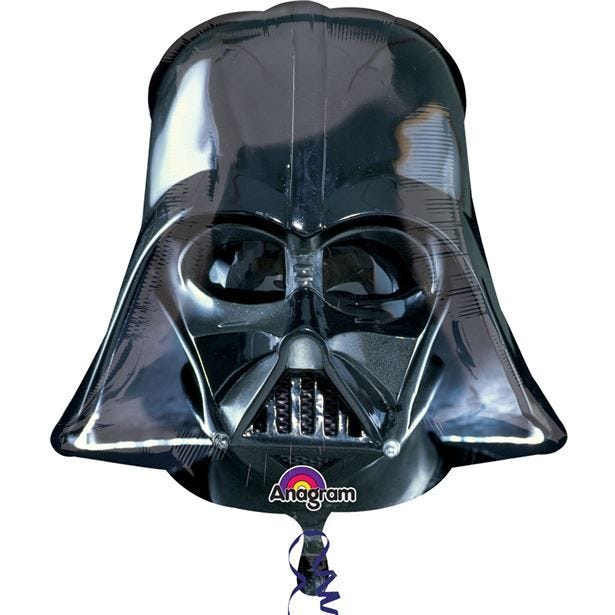 Star Wars Darth Vader Helmet SuperShape Foil Balloon - 25"