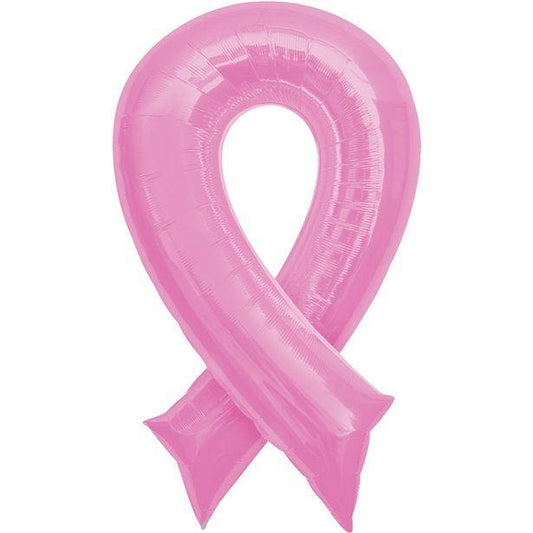 Pink Ribbon SuperShape Balloon - 36" Foil
