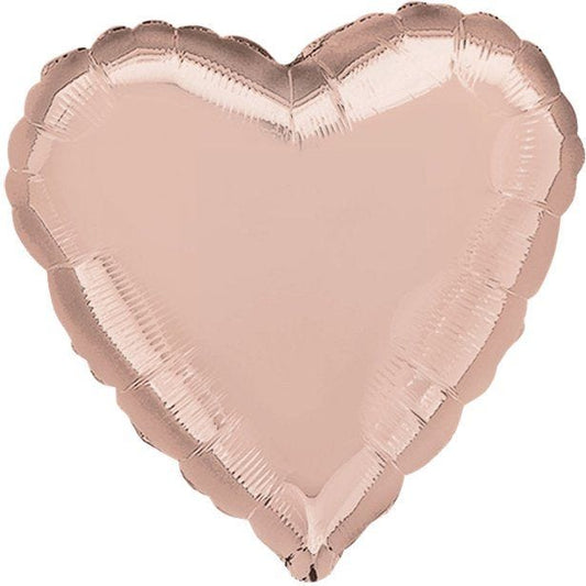 Rose Gold Heart Shaped Balloon - 36" Foil