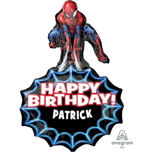 Spider-Man Personalized Foil Balloon - 34"