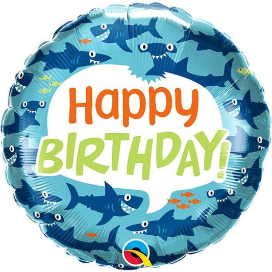 Shark Happy Birthday Balloon -  18" Foil