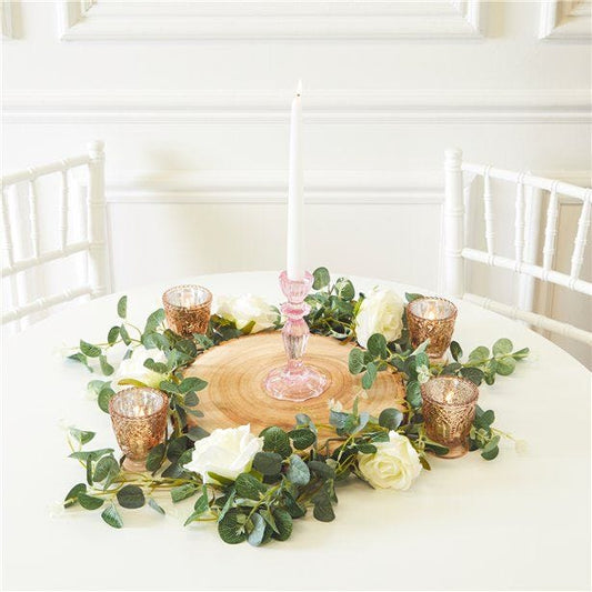 Eucalyptus & Rose Candle Table Centrepiece Kit